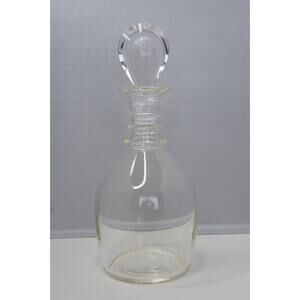 1950 Donald Pollard STEUBEN Blown Glass spiral Neck DECANTER with Moon Stopper